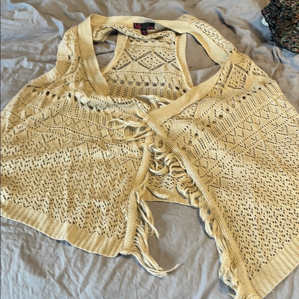 Vest with fringe detail!